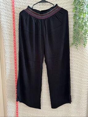 Westloop black floaty pants for women size medium
